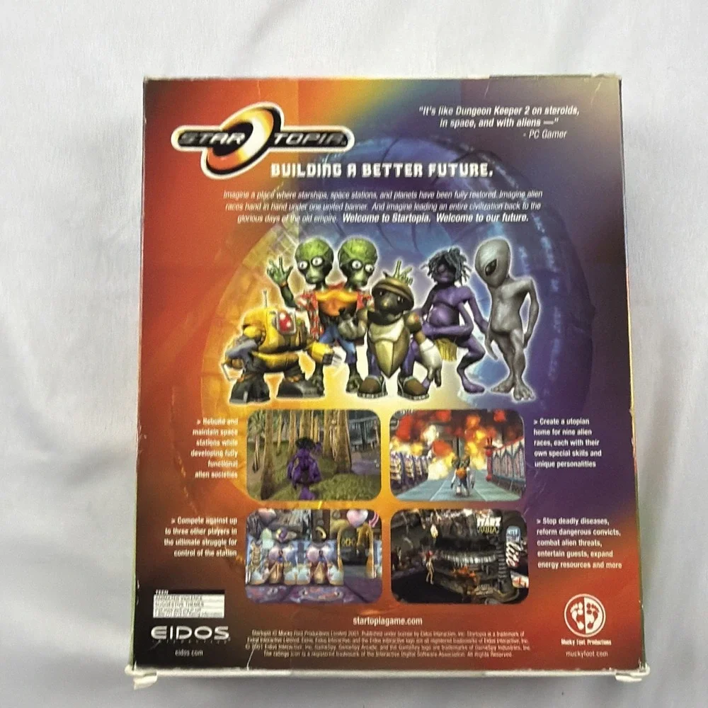 Startopia (PC, 2001) - Large BOX Eidos Factory Sealed